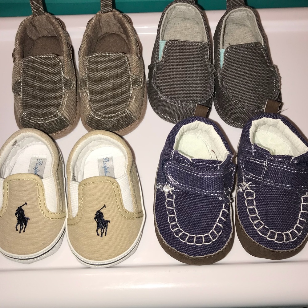 Bundle of baby boy shoes